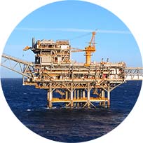 nw Bass Strait Platform Exxon colour circle